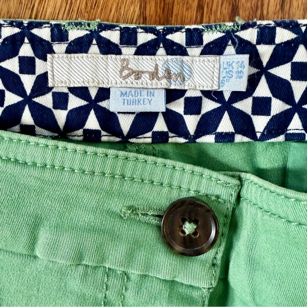Boden green shorts - US size 10